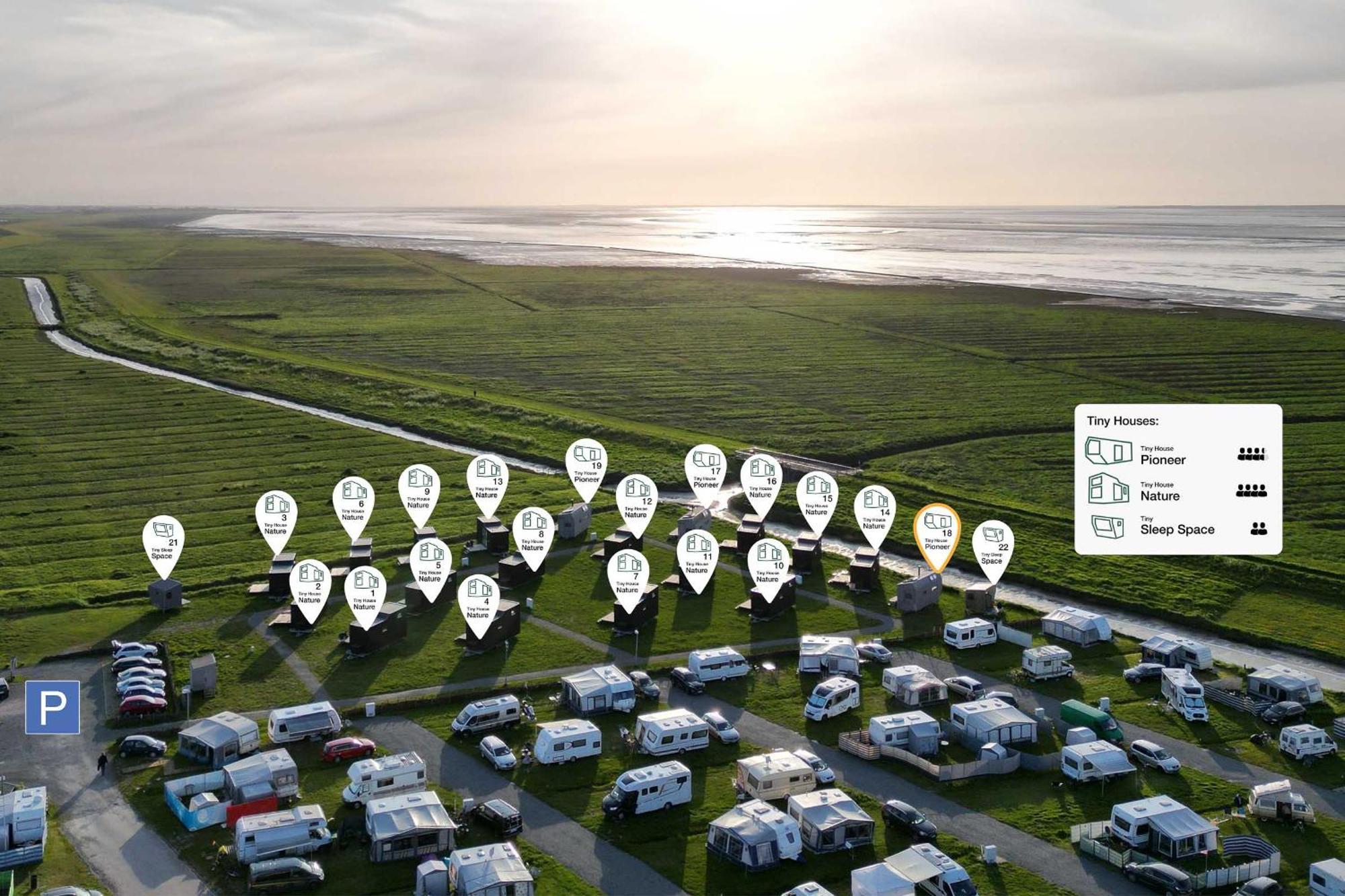 Tiny House Pioneer 18 Zur Meerseite - Green Tiny Village Harlesiel Carolinensiel Zewnętrze zdjęcie